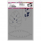 Dina Wakley Media Mask + Stencil: Tropical MDS74595