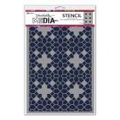 Dina Wakley Media Stencil: Floor Pattern MDS81616