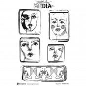 Dina Wakley Cling Mount Stamps: Squared MDR81302