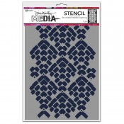 Dina Wakley Media Stencil: Mosaic Cobblestone MDS77701