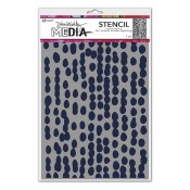 Dina Wakley Media Stencil: Mushy Dots - MDS83092