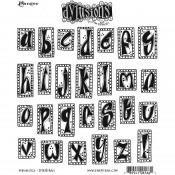 Dylusions Cling Mount Stamps: Alphablock DYR81661
