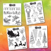 Dylusions July Cling Mount Stamps Bundle - DYJY22BNDL