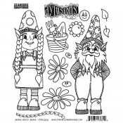 Dylusions Cling Mount Stamps: Gnome Sweet Gnome DYR10011