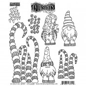 Dylusions Cling Mount Stamps: No Place Like Gnome DYR10008