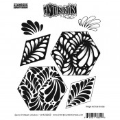 Dylusions Cling Mount Stamps: Quilts of Brush Strokes DYR10003