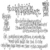 Dylusions Cling Mount Stamps - The Write Words DYR40934
