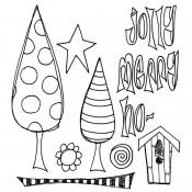 Dylusions Cling Mount Stamps: One Two Tree DYR44956