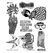 Dylusions Cling Mount Stamps - Black Sheep DYR46189