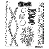 Dylusions Cling Mount Stamps - Anatomy of a Page DYR53644
