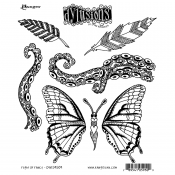 Dylusions Cling Mount Stamps - Flight of Fancy DYR59509