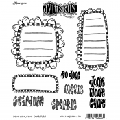 Dylusions Cling Mount Stamps: Don't, Won't, Can't DYR64664