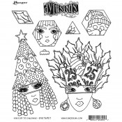 Dylusions Cling Mount Stamps: Hats Off To Christmas DYR76957