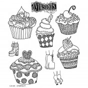 Dylusions Cling Mount Stamps: Eat Me DYR80237