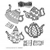 Dylusions Cling Mount Stamps: Everything Stops For Tea DYR80244