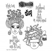 Dylusions Cling Mount Stamps: High Tea DYR80268