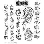 Dylusions Cling Mount Stamps: Tea Time Treats DYR80282