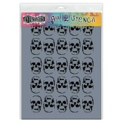 Dylusions Large Stencil: Skulls - DYS45458