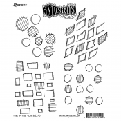 Dylusions Cling Mount Stamps - Four By Four DYR62295