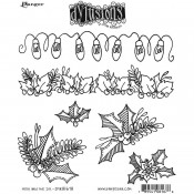Dylusions Cling Mount Stamps: Holly and The Ivy DYR81678