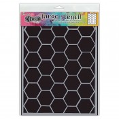 Dylusions Large Stencil: Hexicomb - DYS85058