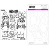 Dylusions Stamp & Die Bundle: Gnome Sweet Gnome BD-0856