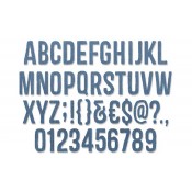Sizzix Thinlits Die Set: Alphanumeric (1" Tall) 660210D