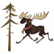 Sizzix Thinlits Die Set: Merry Moose 663103