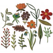 Sizzix Thinlits Die Set: Funky Florals #2 662701