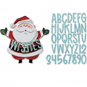 Sizzix Thinlits Die Set: Santa Greetings, Colorize 666338