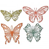 Sizzix Thinlits Die Set: Scribbly Butterflies - 664409