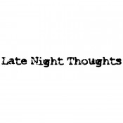 Stampers Anonymous Wood Mounted Stamp - Late Night Thoughts J4-1060