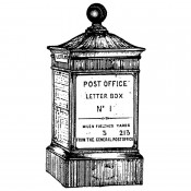Stampers Anonymous Wood Mounted Stamp: Letter Box #1 K3-586