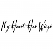 Stampers Anonymous Wood Mounted Stamp - My Heart Has Wings G3-1055