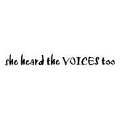 Wendy Vecchi Wood Mounted Stamp - The Voices E4-1852