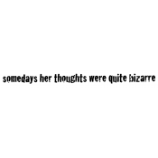 Wendy Vecchi Wood Mounted Stamp - Bizarre Thoughts G4-1856
