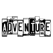 Wendy Vecchi Wood Mounted Stamp - It's An Adventure J5-2389