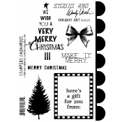 Wendy Vecchi Cling Mount Stamps - Holiday Art SCS127