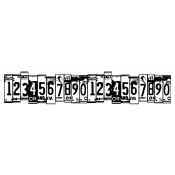 Wendy Vecchi Wood Mounted Stamp - Row of Numbers U7-2404