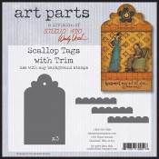 Studio 490 Art Parts - Scallop Tags with Trim WVAP027