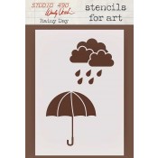 Wendy Vecchi Stencils for Art - Rainy Day WVSFA027