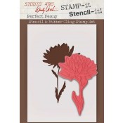 Wendy Vecchi STAMP-It Stencil-it: Perfect Peony WVSTST001