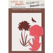 Wendy Vecchi STAMP-it Stencil-it: Chrysanthemum WVSTST010
