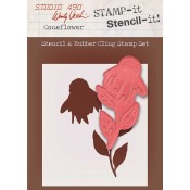 Wendy Vecchi STAMP-it Stencil-it: Coneflower WVSTST014