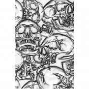Sizzix 3-D Texture Fades Embossing Folder: Skull 665771