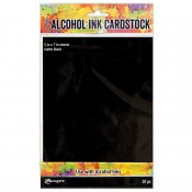 Tim Holtz Alcohol Ink Cardstock: Matte Black TAC65487