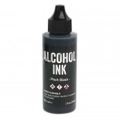 Tim Holtz Alcohol Ink: Pitch Black, 2 oz - TAG76230