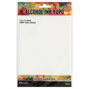 Tim Holtz Alcohol Ink Yupo: White, 5" x 7" - TAC49715