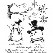 Tim Holtz Cling Mount Stamps: Mr Frostie CMS499