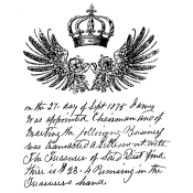 Tim Holtz Cling Mount Stamps - Royal Script CMS016